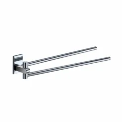 Maine Swing Towel Rail - Chrome - Elegant Bathroom Towel Holder by Origins Living