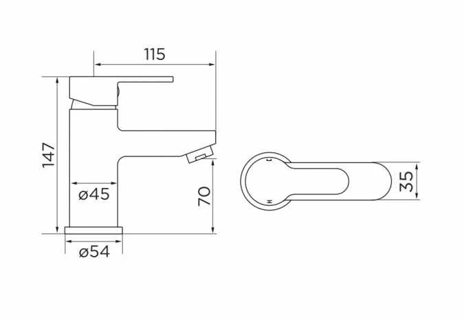 Niagara Camden Monobloc Basin Mixer Tap | Modern Bathroom Taps 4 Niagara Camden Monobloc Basin Mixer Tap | Modern Bathroom Taps - Image 2