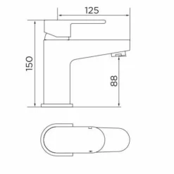 Niagara Maida Monobloc Basin Mixer Tap | Modern Bathroom Tap | Chrome Finish -Bathroom Sales Shop 9018 tech