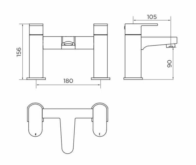 Niagara Maida Bath Filler Tap - Stylish & Durable Bathroom Tap 4 Niagara Maida Bath Filler Tap - Stylish & Durable Bathroom Tap - Image 2