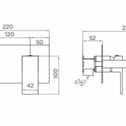 Niagara Edgeware Wall Mounted Basin Mixer Tap - Modern Chrome Finish 5 Niagara Edgeware Wall Mounted Basin Mixer Tap - Modern Chrome Finish -Bathroom Sales Shop 9030 tech