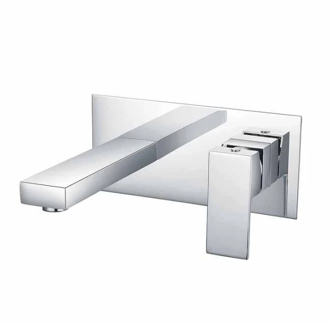 Niagara Edgeware Wall Mounted Basin Mixer Tap - Modern Chrome Finish 3 Niagara Edgeware Wall Mounted Basin Mixer Tap - Modern Chrome Finish