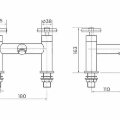 Niagara Finchley Bath Filler Tap - Premium Bathroom Taps for Modern Homes -Bathroom Sales Shop 9036 tech