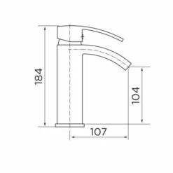 Niagara Pimlico Monobloc Basin Mixer Tap - Modern Bathroom Tap with Chrome Finish 5 Niagara Pimlico Monobloc Basin Mixer Tap - Modern Bathroom Tap with Chrome Finish -Bathroom Sales Shop 9042 tech