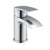 Scudo Belini Mini Mono Basin Mixer Tap With Push Waste - Slimline Bathroom Tap -Bathroom Sales Shop 9104