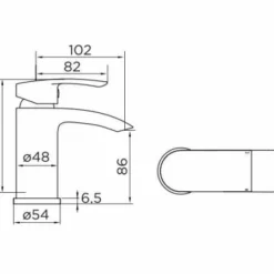 Niagara Portobello Monobloc Basin Mixer Tap - Aquadart | Modern Bathroom Tap 5 Niagara Portobello Monobloc Basin Mixer Tap - Aquadart | Modern Bathroom Tap -Bathroom Sales Shop 9105 tech