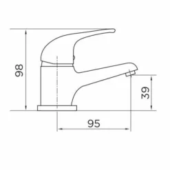 Niagara Conway Monobloc Basin Mixer Tap with 35mm Cartridge - Chrome Finish 5 Niagara Conway Monobloc Basin Mixer Tap with 35mm Cartridge - Chrome Finish -Bathroom Sales Shop 9112 tech