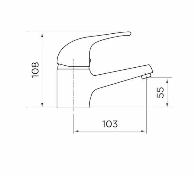 Niagara Conway Monobloc Basin Mixer Tap with 40mm Cartridge - Chrome Finish 4 Niagara Conway Monobloc Basin Mixer Tap with 40mm Cartridge - Chrome Finish - Image 2