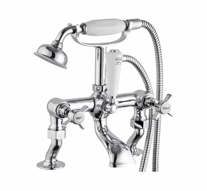 Niagara Bayswater Traditional Cranked Bath Shower Mixer Tap - Elegant Chrome Finish 3 Niagara Bayswater Traditional Cranked Bath Shower Mixer Tap - Elegant Chrome Finish