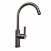 Jeroni Swan 1 Handle Gunmetal Kitchen Mixer Tap by Francis Pegler - Premium Monobloc Tap -Bathroom Sales Shop 922123