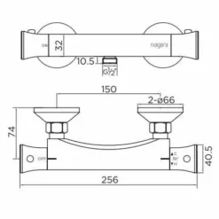 Niagara Equate Thermostatic Round Bar Mixer Shower 2 - Premium Shower Valve -Bathroom Sales Shop 9321 tech