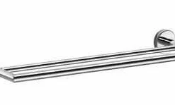 Inda Gealuna 650mm Double Towel Rail - Stylish Bathroom Accessory