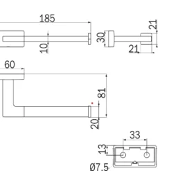 Inda Lea Toilet Roll Holder - A1825A | Chrome Bathroom Accessory -Bathroom Sales Shop A1825A Tech