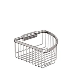 Chrome Corner Deep Shower Basket Caddy - A33CHR | Space-Saving Bathroom Organiser