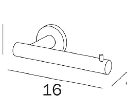 Inda Touch Toilet Roll Holder - A46250CR | Modern Bathroom Accessory 7 Inda Touch Toilet Roll Holder - A46250CR | Modern Bathroom Accessory -Bathroom Sales Shop A4625A.Spec