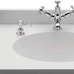 Burlington Traditional White & Chrome Liquid Soap Dispenser A48 - Elegant Bathroom Accessory 6 Burlington Traditional White & Chrome Liquid Soap Dispenser A48 - Elegant Bathroom Accessory -Bathroom Sales Shop A48 CHR RS