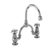 Burlington Anglesey Bridge Basin Mixer Tap With Curved Spout - AN28 | Stylish & Durable Bathroom Tap -Bathroom Sales Shop AN28