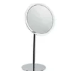 Inda Free-Standing Magnifying Mirror | Adjustable Bathroom Mirror with LED Lighting | 10x Magnification -Bathroom Sales Shop AV058P