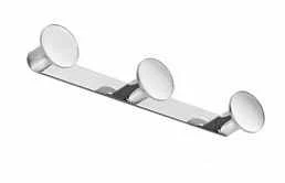 Inda One Triple Robe Hook - 25 x 4H x 4cm - Durable Bathroom Accessory 3 Inda One Triple Robe Hook - 25 x 4H x 4cm - Durable Bathroom Accessory