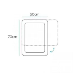 HIB Georgia 50 Decorative Bathroom Mirror - 500mm, Modern Design, Easy Installation 13 HIB Georgia 50 Decorative Bathroom Mirror - 500mm, Modern Design, Easy Installation -Bathroom Sales Shop Abbi Specifications