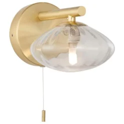 Allier Wall Light - Brushed Brass | Modern Bathroom Wall Lighting