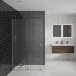Aquadart Rolla 8 1100mm Sliding Wetroom Screen - Premium Walk-In Shower Enclosure -Bathroom Sales Shop Aquadart rolla8 wetroom glass 1