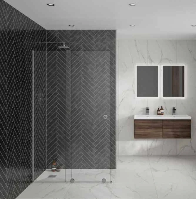 1000mm Sliding Wetroom Screen - Rolla 8 by Aquadart | Premium Walk-In Shower Enclosure 5 1000mm Sliding Wetroom Screen - Rolla 8 by Aquadart | Premium Walk-In Shower Enclosure - Image 3
