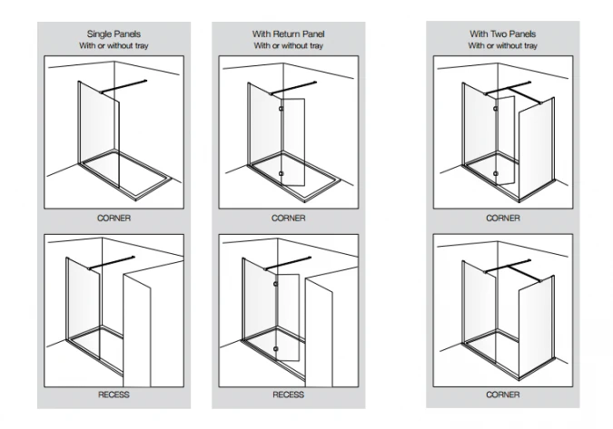 Aquadart 900mm Wetroom 10 Shower Screen - Premium Walk-In Shower Glass 4 Aquadart 900mm Wetroom 10 Shower Screen - Premium Walk-In Shower Glass - Image 2