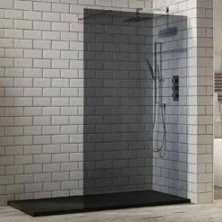 Aquaglass+ 1200mm Tinted Walk-in Shower Enclosure | Frontline Bathrooms