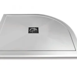 Aquaglass+ Sphere 900x900mm Black Glass Quadrant Shower Enclosure - Modern One Door Design 10 Aquaglass+ Sphere 900x900mm Black Glass Quadrant Shower Enclosure - Modern One Door Design -Bathroom Sales Shop Aquaglass Slimline 25mm Offset Quad Shower Tray 1