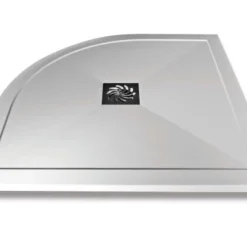 Aquaglass+ Sphere 1000x1000mm Black Glass Quadrant Shower Enclosure - Modern & Stylish 10 Aquaglass+ Sphere 1000x1000mm Black Glass Quadrant Shower Enclosure - Modern & Stylish -Bathroom Sales Shop Aquaglass Slimline 25mm Quad Shower Tray