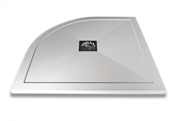 Aquaglass+ Sphere 1000x1000mm Black Glass Quadrant Shower Enclosure - Modern & Stylish 4 Aquaglass+ Sphere 1000x1000mm Black Glass Quadrant Shower Enclosure - Modern & Stylish - Image 2