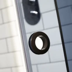 Aquaglass+ Sphere 900x900mm Black Glass Quadrant Shower Enclosure - Modern One Door Design 14 Aquaglass+ Sphere 900x900mm Black Glass Quadrant Shower Enclosure - Modern One Door Design -Bathroom Sales Shop Aquaglass Sphere Tinted 1 Door Offset Quad Image 3 1