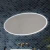 HIB Arena 120 Ambient Oval LED Bathroom Mirror 600 X 1200mm - Modern LED Bathroom Accessory -Bathroom Sales Shop Arena 120