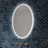 HIB Arena 80 Ambient Oval LED Bathroom Mirror 800 X 500mm - Modern Illuminated Bathroom Mirror -Bathroom Sales Shop Arena 80 cool