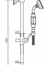 Niagara Arlington Traditional Shower Handset Slide Rail Kit - Adjustable Shower System -Bathroom Sales Shop Arlington Slide Rail Kit 9352 specifications