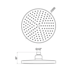 Round Shower Pack 4 - Allier Dual Outlet Shower Valve & Riser Rail with Rainfall Shower | Concealed Shower Valves -Bathroom Sales Shop Astro Shower Pack 4 Shower Head Tech