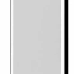 Tate Light Rectangular LED Bathroom Mirror 50x100cm - Modern Black Design