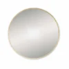 Docklands 600mm Brushed Brass Round Framed Bathroom Mirror - Origins Living
