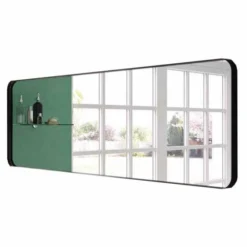 City Black Rectangular Mirror 1500mm - Premium Bathroom Mirror by Origins Living