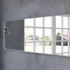City White Rectangular Mirror 1500mm | Modern Bathroom Mirror | Origins Living 9 City White Rectangular Mirror 1500mm | Modern Bathroom Mirror | Origins Living -Bathroom Sales Shop B375646 city mirror 160 white lifestyle B 1