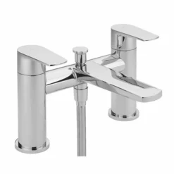 Sagittarius Bari Bath Shower Mixer Tap - Chrome Finish - Modern Bathroom Taps
