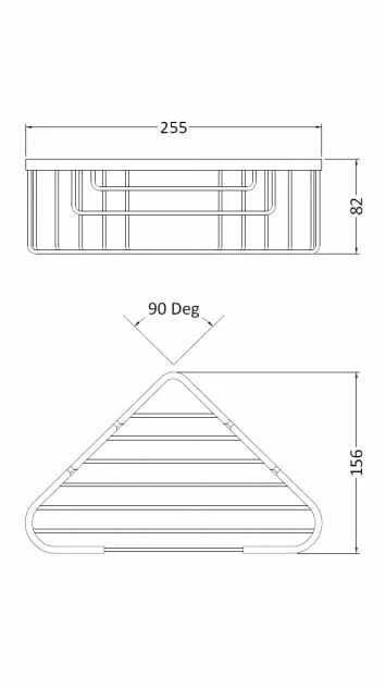Bayswater Deep Corner Shower Basket - Durable Stainless Steel Shower Organiser 4 Bayswater Deep Corner Shower Basket - Durable Stainless Steel Shower Organiser - Image 2