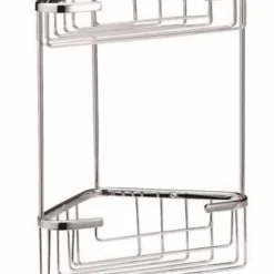 Bayswater Large Corner Shower Basket - Spacious & Durable Bathroom Organiser