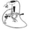 Bayswater Lever Hex Bath Shower Mixer - Black/Chrome | Traditional Taps 2 Bayswater Lever Hex Bath Shower Mixer - Black/Chrome | Traditional Taps -Bathroom Sales Shop BAYT444