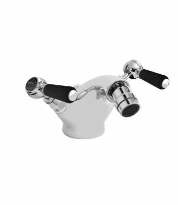 Bayswater Monobloc Lever Hex Bidet Taps - Black/Chrome | Modern Bathroom Taps 3 Bayswater Monobloc Lever Hex Bidet Taps - Black/Chrome | Modern Bathroom Taps