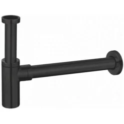 Scudo Minimalist Bottle Trap Matt Black - Elegant Basin Waste Solution