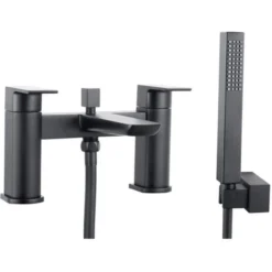 Scudo Muro Black Bath Shower Mixer Tap - Modern Matte Black Finish
