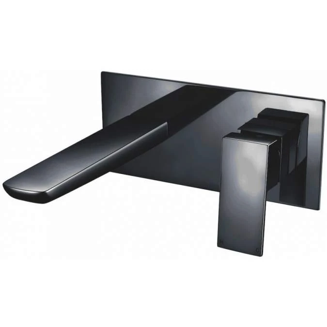 Scudo Muro Black Wall Mounted Basin Mixer Tap | Modern Bathroom Tap 3 Scudo Muro Black Wall Mounted Basin Mixer Tap | Modern Bathroom Tap