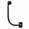 Scudo Black Bath Pop Up Waste & Overflow Kit - Durable Plumbing Solution -Bathroom Sales Shop BLACKBW001 CUTOUT 001 1